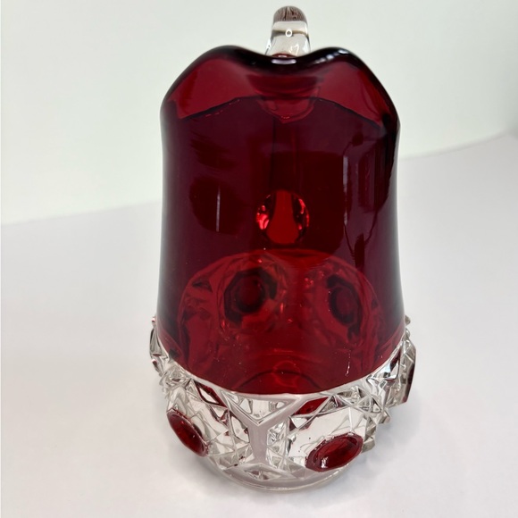 Antique EAPG Ruby Flash Glass Pitcher - Picture 5 of 10
